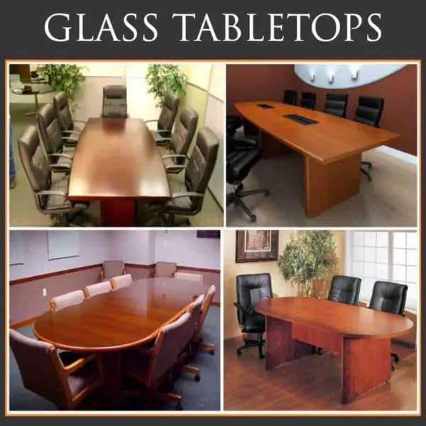 collection of four conference tables