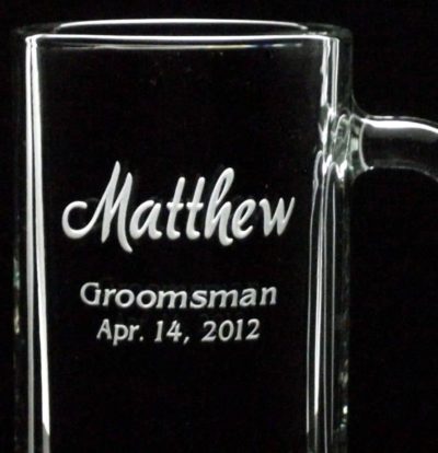 Etched best mug for best man and wedding party