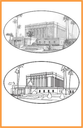 Drawings of LDS Temple Mesa Arizona