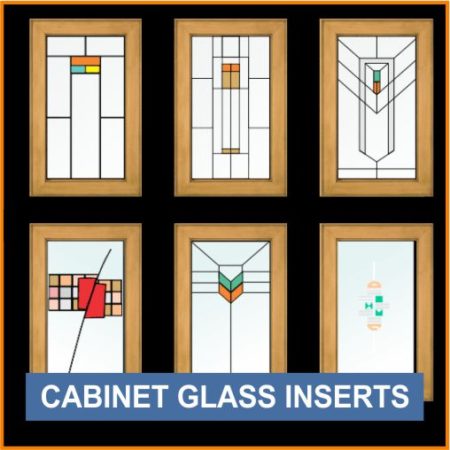 six cabinet glass designs