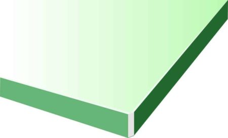 dubbed or nubbed glass corners