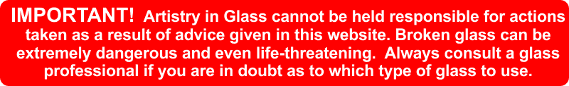 danger warning Artistry in Glass