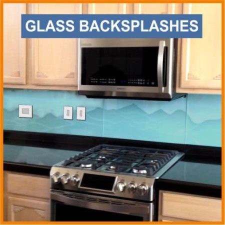 glass backsplashes