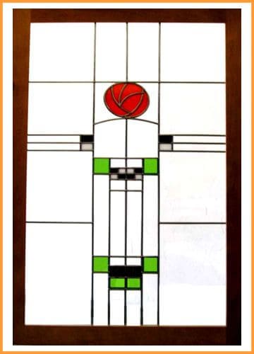 Charles Rennie Mackintosh-inspired cabinet door