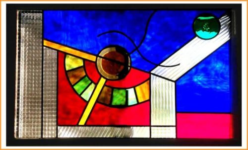 Colorful abstract with rondels