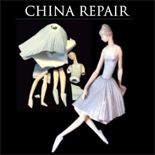 repair of Lladro porcelain ballet dancer figurine