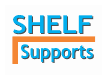 Shelf supports logo