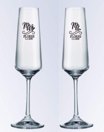 Naomi lead-free toasting flutes