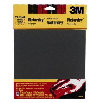 Wet-dry sandpaper is ideal for seaming glass