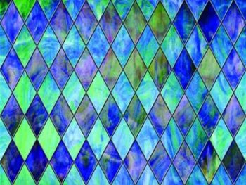 adhesive film simulates stained glass