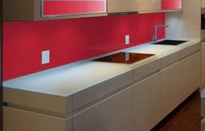 Is colored glass a good choice for kitchen backsplashes?