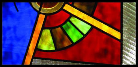Colorful abstract stained glass
