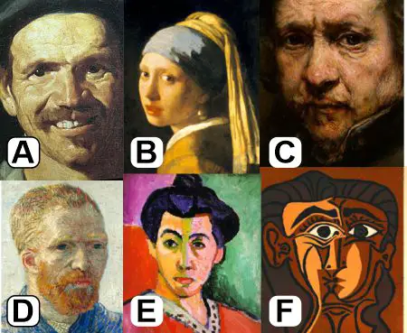 Velasquez Vermeer Rembrandt Van Gogh Matisse Picasso