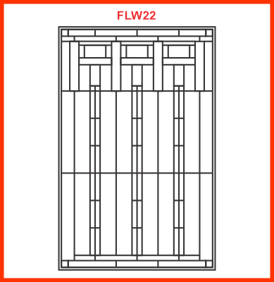 Frank Lloyd Wright-style window