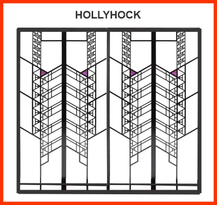 Windows from Hollyhock house