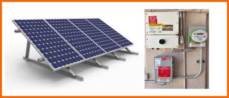 Solar panels and inverter