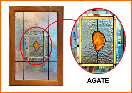 Custom Agate Cabinet Insert