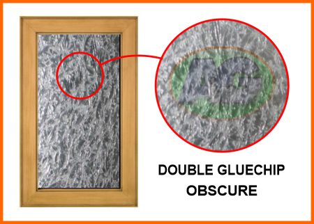 Double glue chip glass