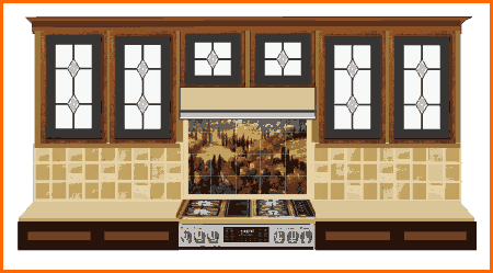 Traditional Style kitchens feature beveled glass