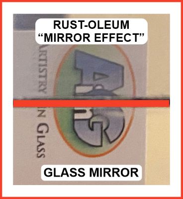Rust-Oleum Mirror Effect silver spray paint