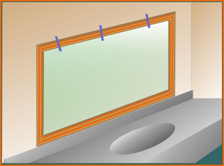 Glue the top rail of frame