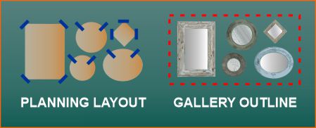 How to lay out a gallery wall of mirrors