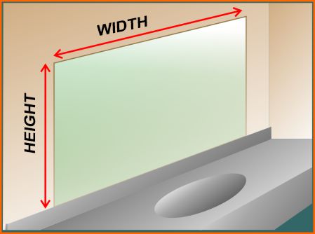 Measure the mirror ready for framing