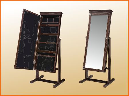 Cheval mirror comes with storage