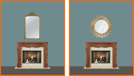 Single accent mirrors