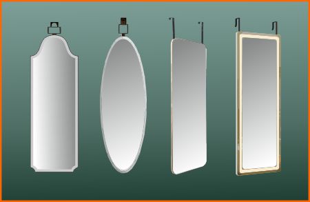 Hanging mirrors for closet doors