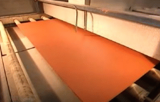 Protective paint on a mirror