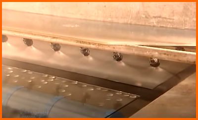 Washing glass clean before silvering