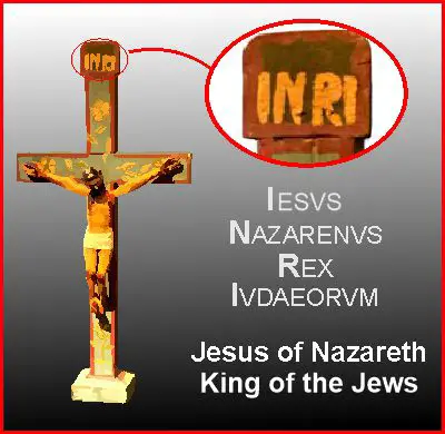 INRI stands for Jesus of Nazareth, King of the Jews