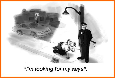 Streetlight effect - looking for keys