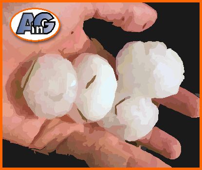 Hailstones can cause window damage