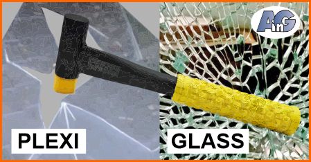 Plexiglass is more impact resistant than tempered glass