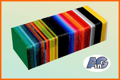Plexiglass is available in numerous colors