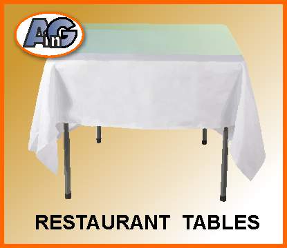 Tablecloth in restaurant protected by glass