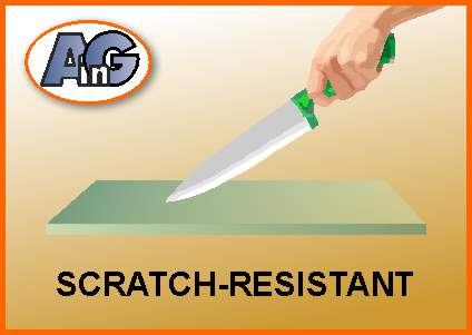 Glass is scratch-resistant