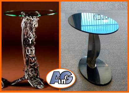 For small coffee tables, 3/8" thick glass is sufficient