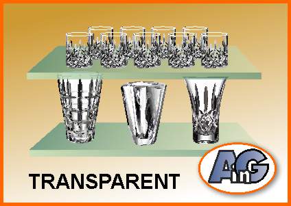 Glass is transparent