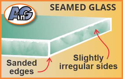 Seamed edges are sanded to remove sharpness