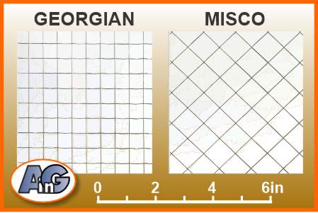 Georgian & Misco wired glass