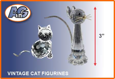 Swarovski cat figurines