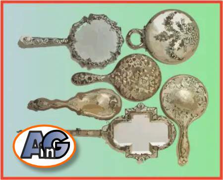 Antique hand mirrors