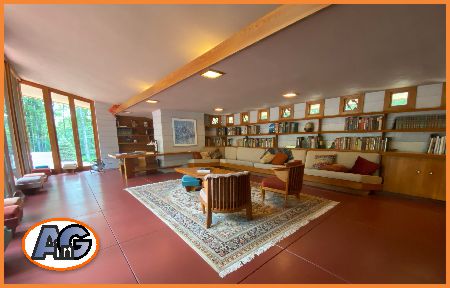 Classic example of mid-century minimalism - The Frank Lloyd Wright house at Kentuck Knob in Western Pennsylvania.