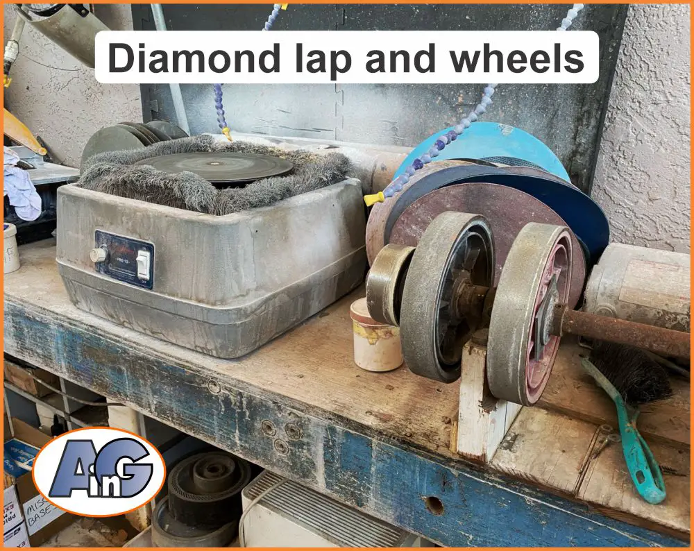 Grinding lap and diamond wheels