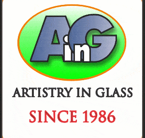 Artistry in Glass logo adjusted for new company