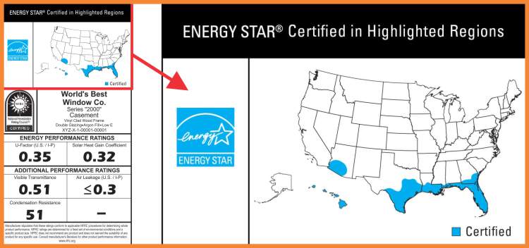 Energy Star Climate Zone Label