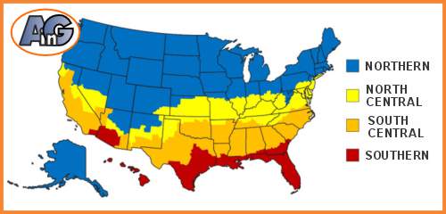 US Climatic regions on Energy Star map